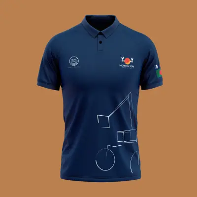 Mongol Tori Polo T-shirt Navy Blue
