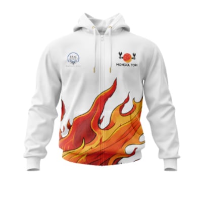 Mongol Tori Rising From The Ashes Hoodie White